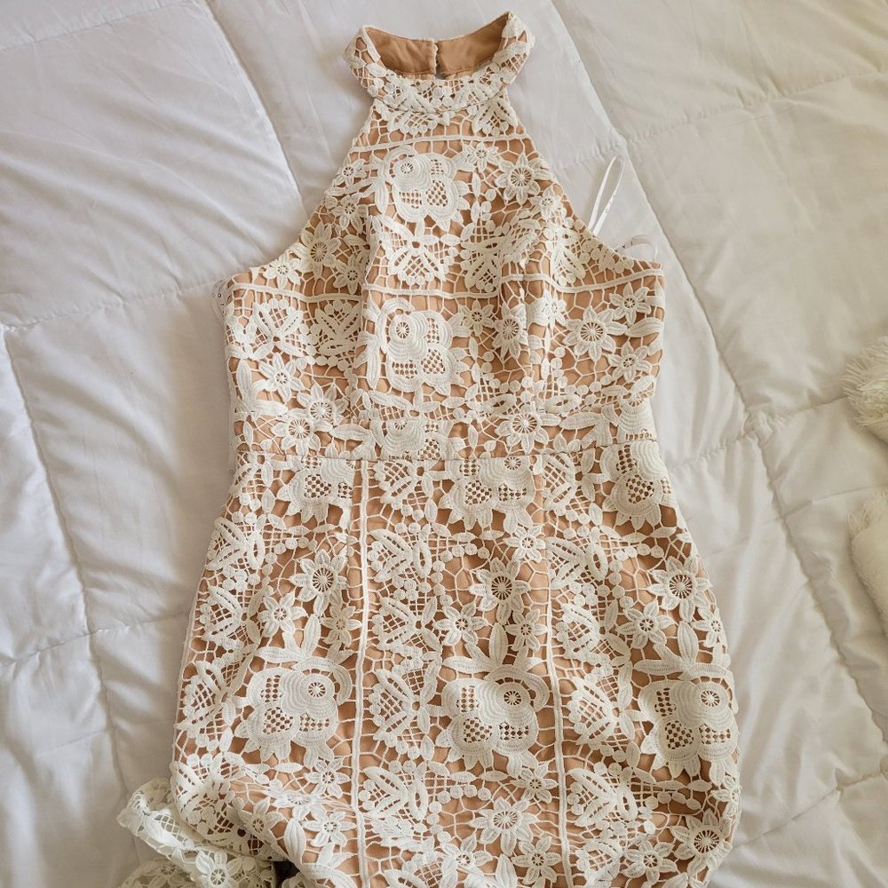 Jarlo - White Lace Mermaid dress